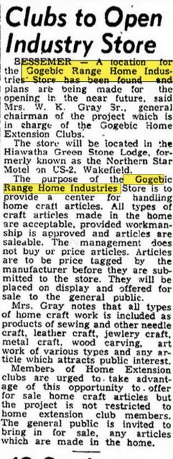 Northern Star Motel (Hiawatha Green Stone Lodge) - June 1960 Article On Store (newer photo)